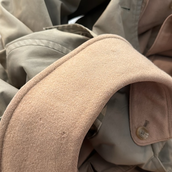 Vintage Burberrys long trench belted coat jacket removable lining - Picture 13 of 14